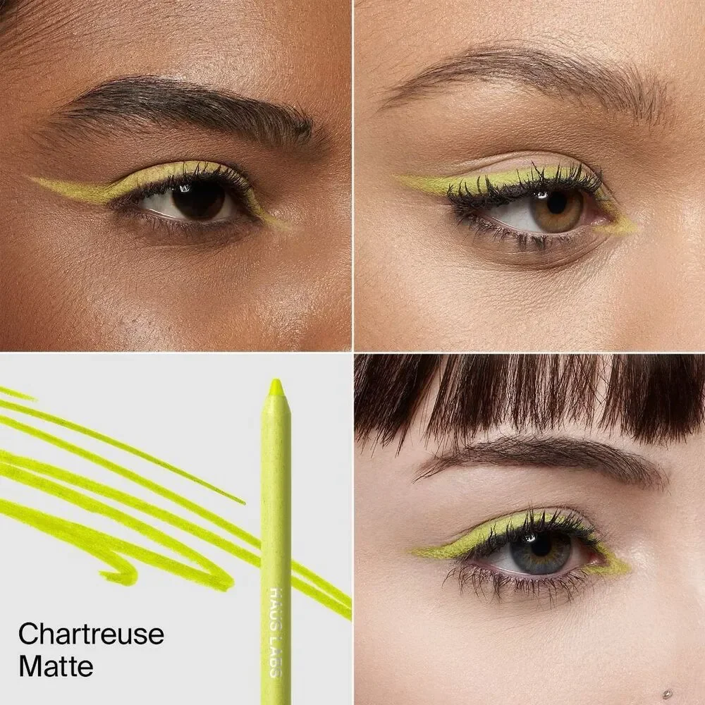 Haus Labs Optic Intensity Eco Eyeliner Chartreuse Matte Acid Green